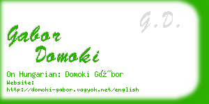 gabor domoki business card